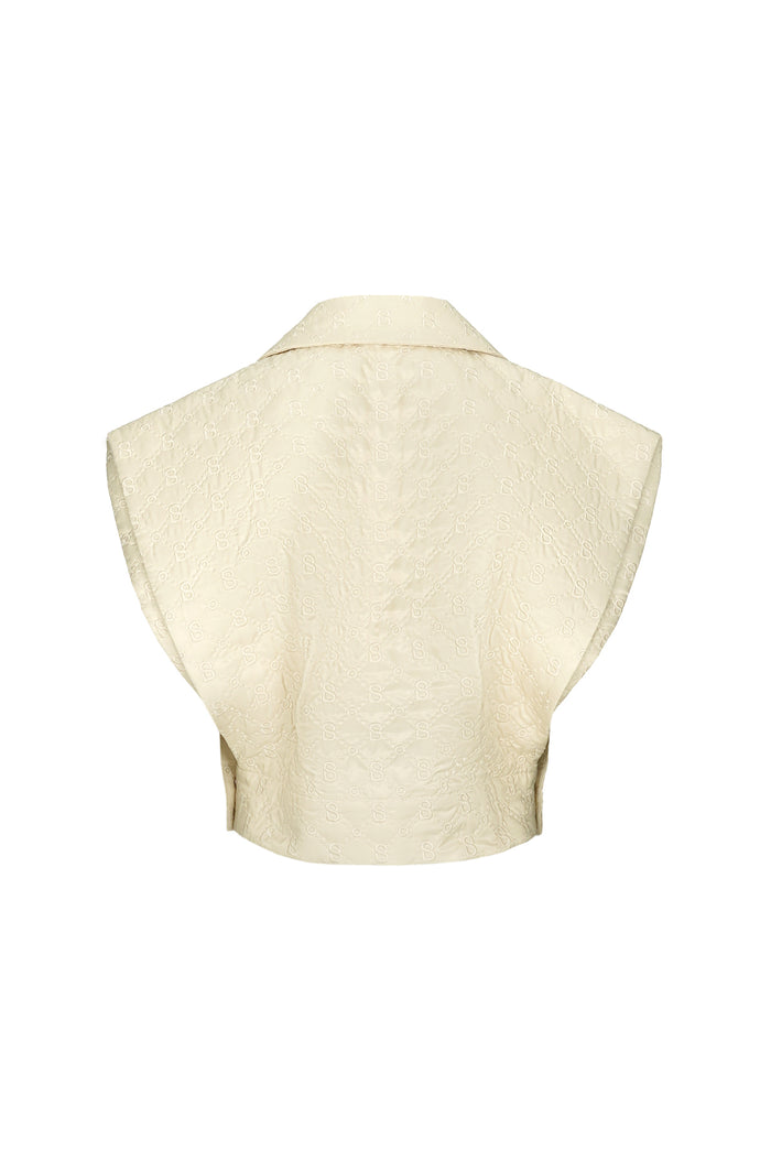 Beverly Quilted Vest - Cream