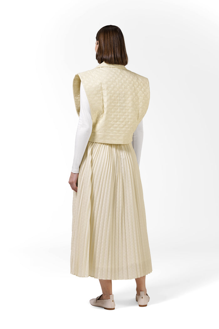Beverly Quilted Vest - Cream