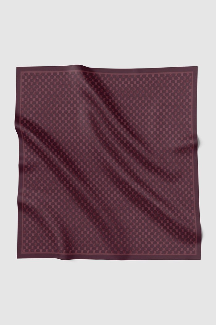 beverly square scarf in beet red by buttonscarves