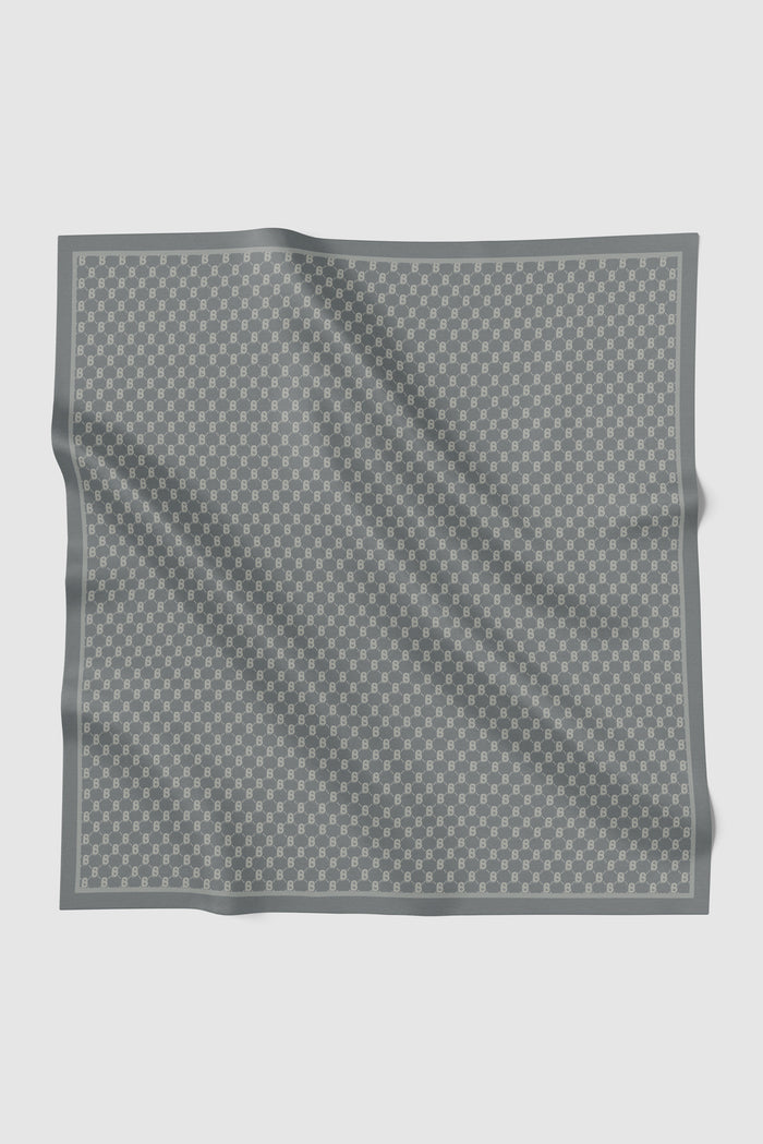 beverly square scarf in pewter by buttonscarves