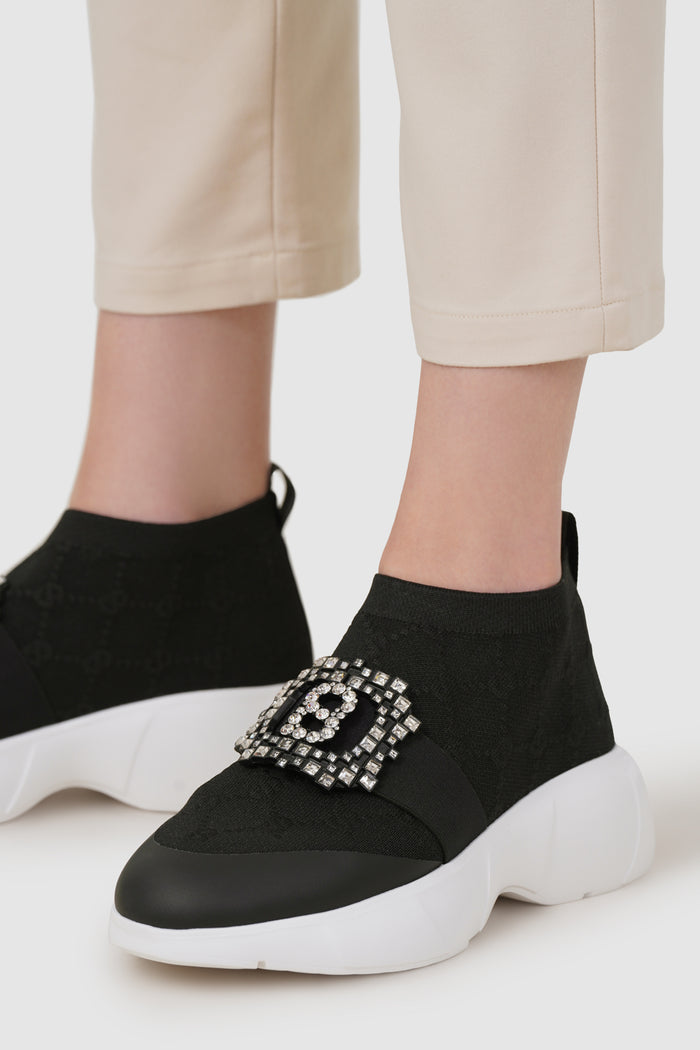 Beverly Stretch Sneakers - Black