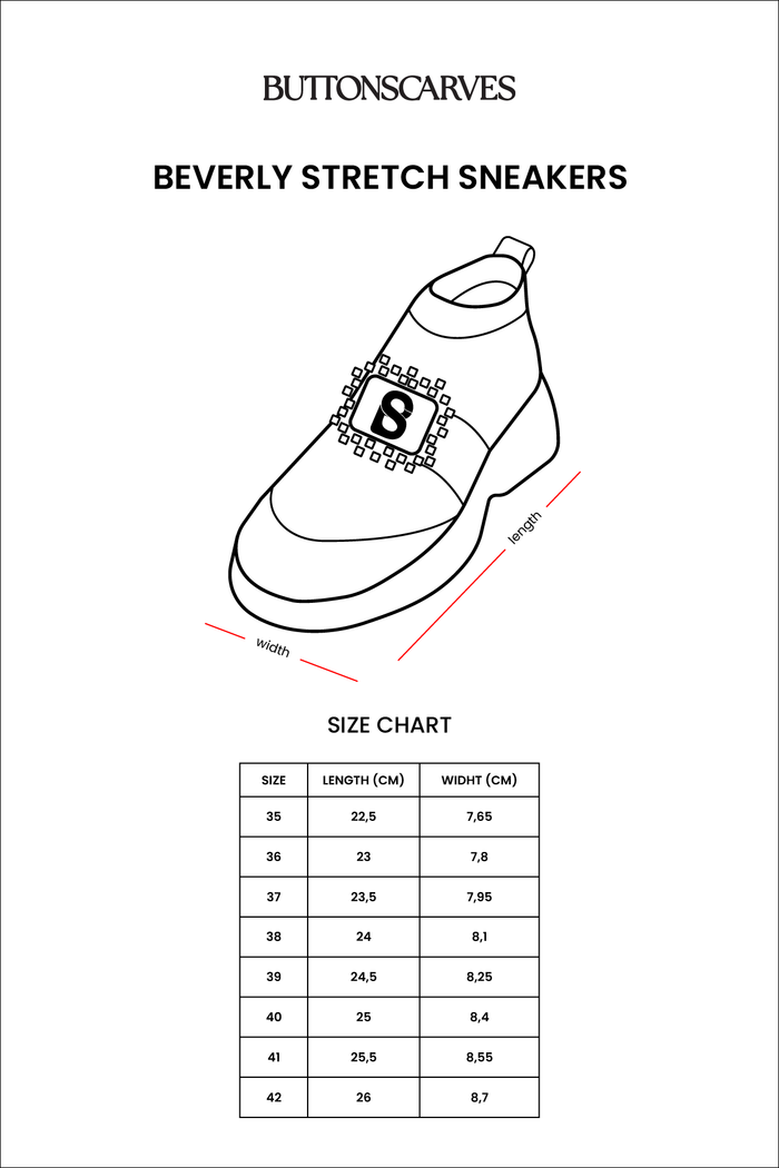 Beverly Stretch Sneakers - Black