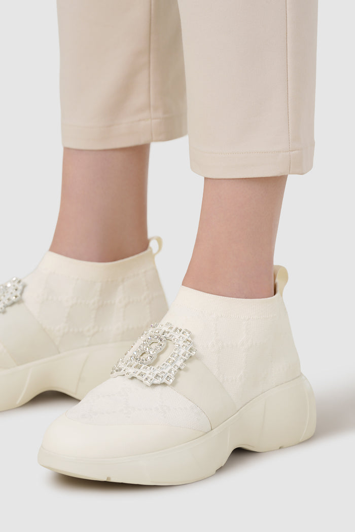 Beverly Stretch Sneakers - Off White