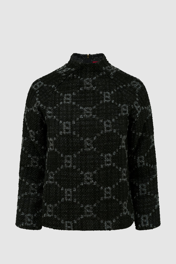 Beverly Tweed Blouse - Eclipse