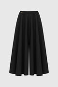 bianca cotton skirt in black by buttonscarves