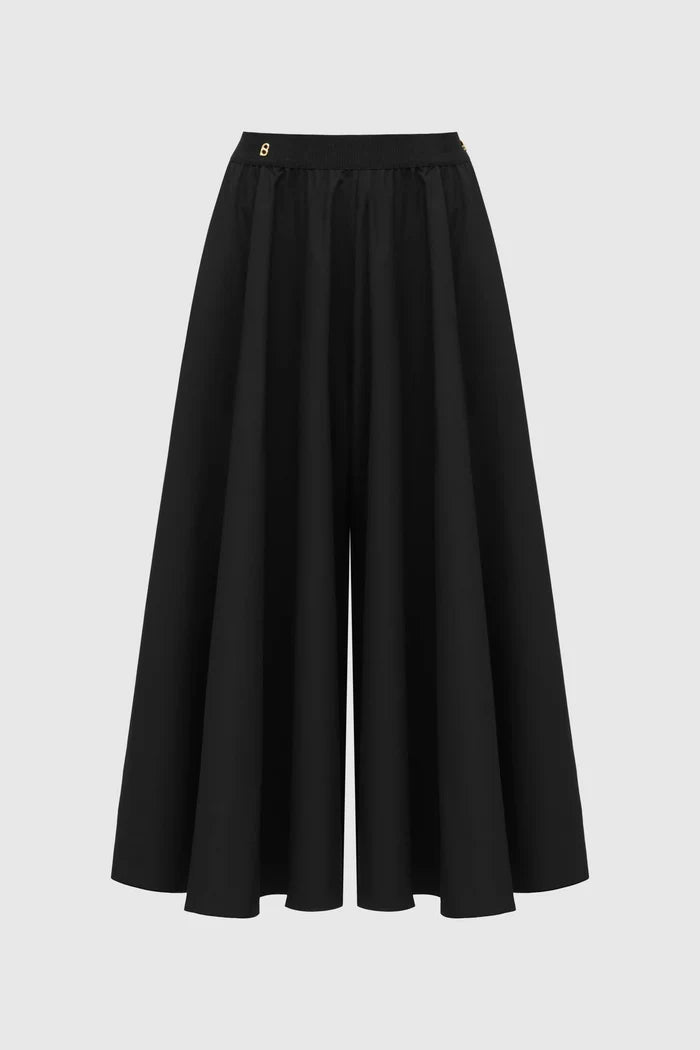 bianca cotton skirt in black by buttonscarves