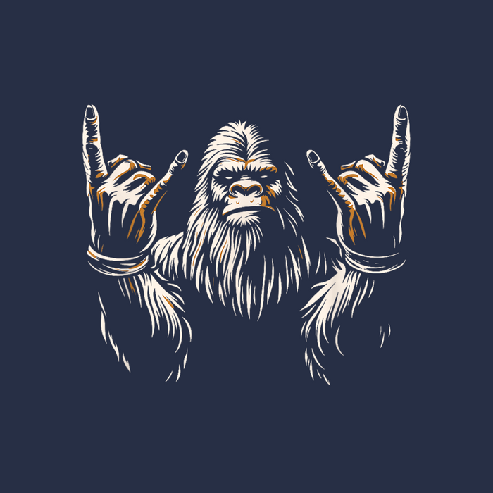Bigfoot Rock On Kids Shirt