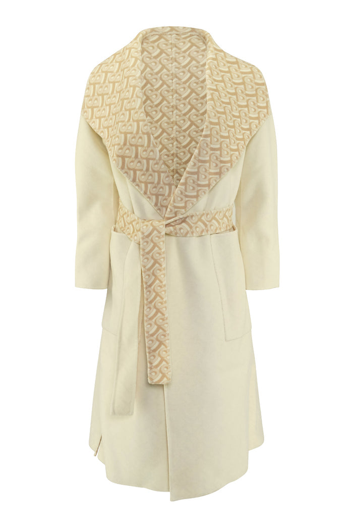 Bimu Double Face Coat - Antique White