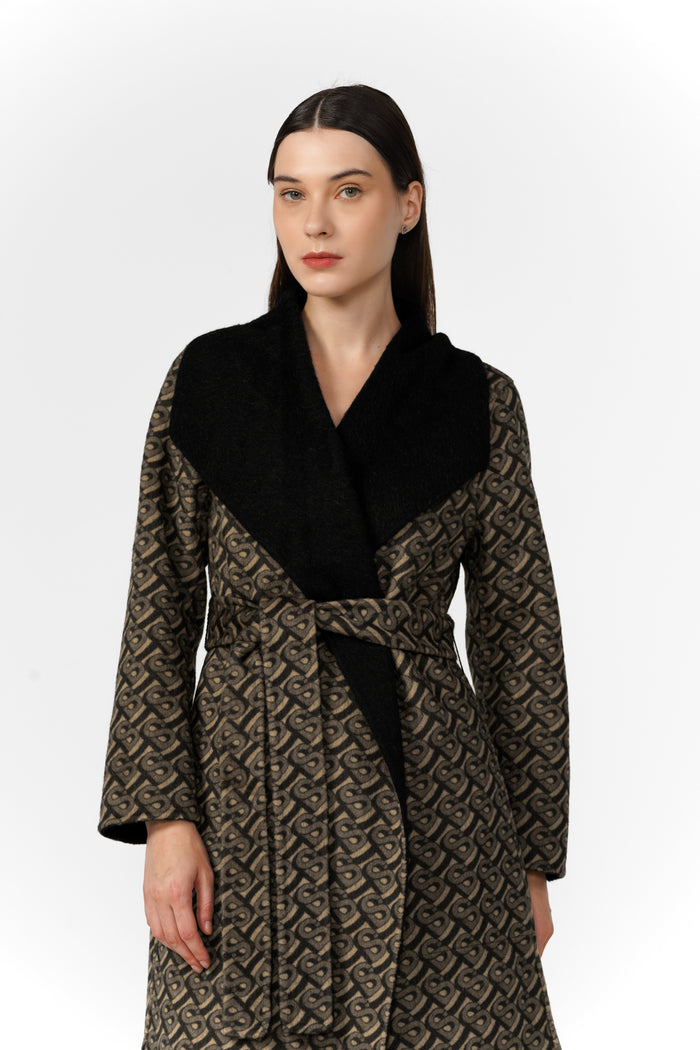 Bimu Double Face Coat - Black
