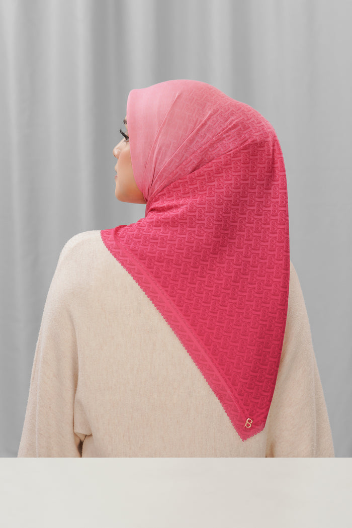 bimu horizon square scarf in carina by buttonscarves back view