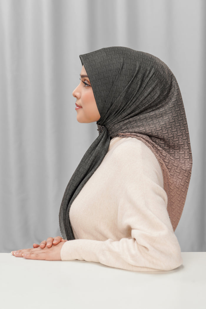 bimu horizon square scarf in eclipse by buttonscarves side view