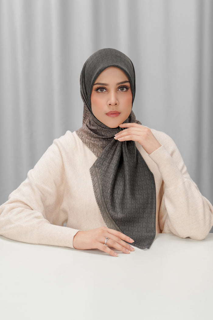 bimu horizon square scarf in eclipse by buttonscarves front look
