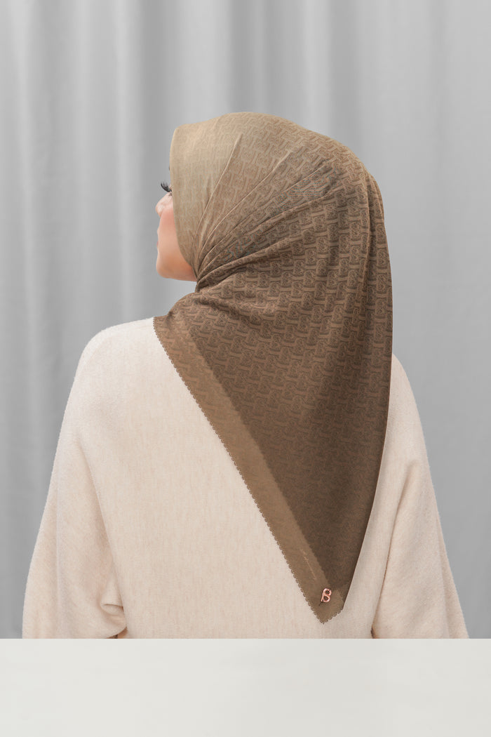 bimu horizon square scarf in jupiter by buttonscarves back view