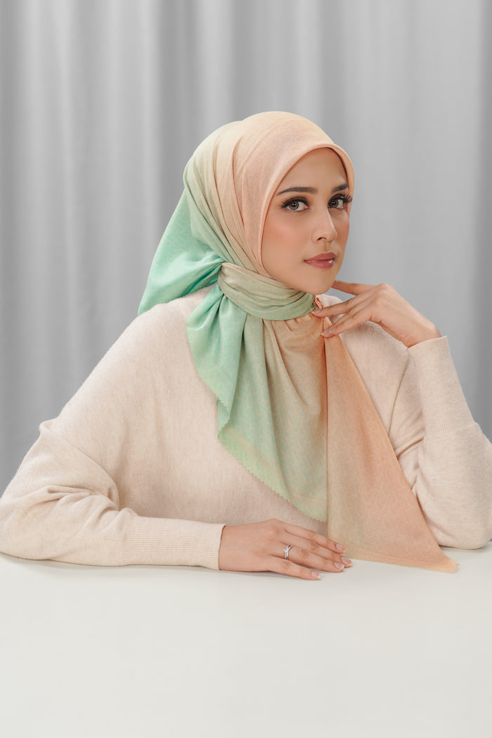 bimu horizon square scarf in mirach by buttonscarves front view