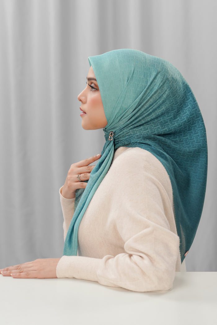 bimu horizon square scarf in nebula by buttonscarves side view