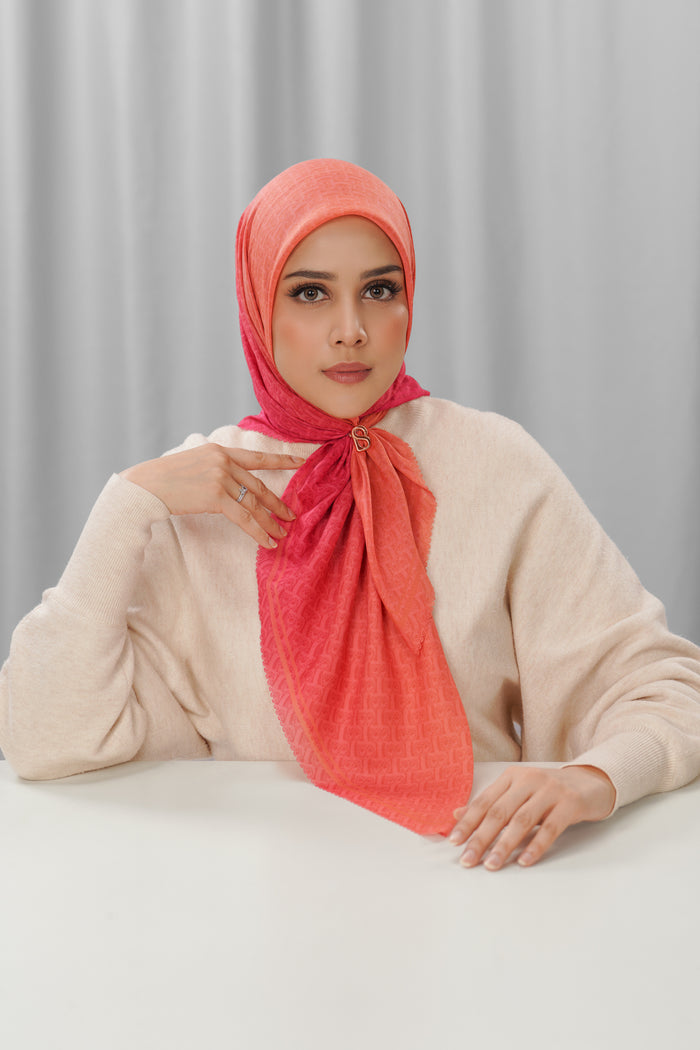 bimu horizon square scarf in phoenix by buttonscarves front view