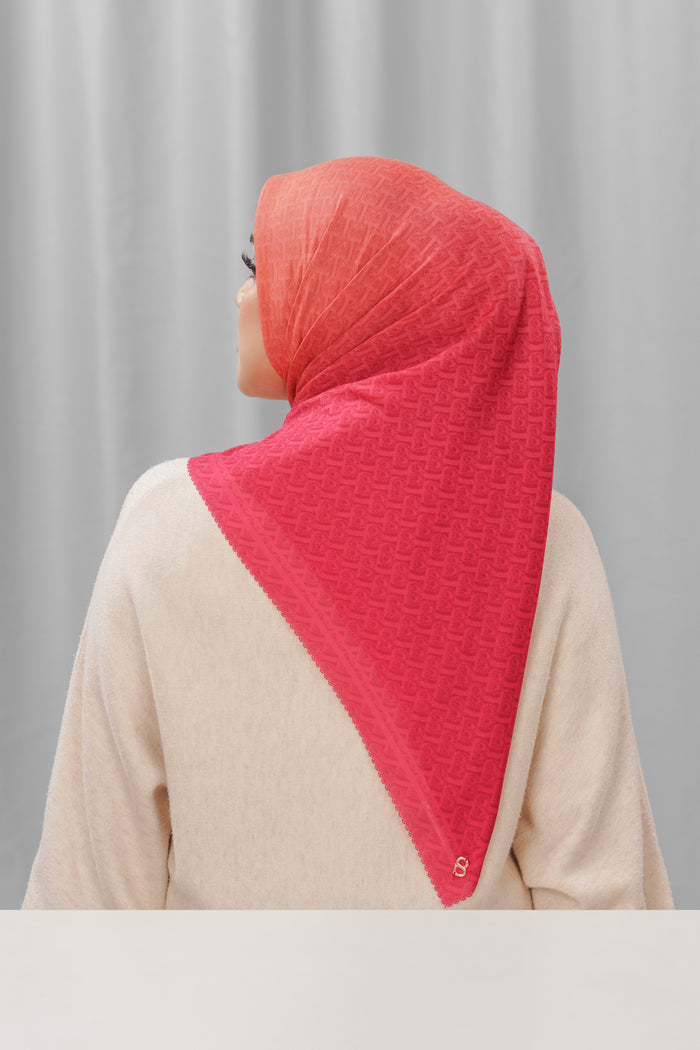 bimu horizon square scarf in phoenix by buttonscarves back view