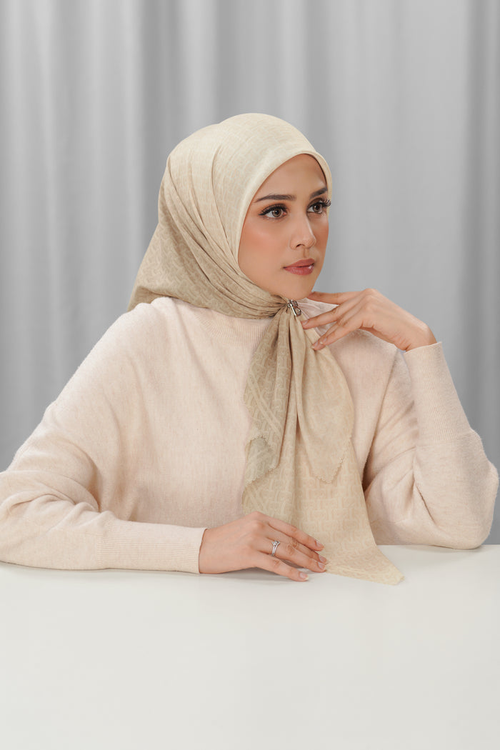 bimu horizon square scarf in saturn by buttonscarves front view