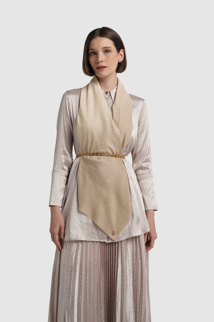 bimu horizon square scarf in saturn by buttonscarves style look