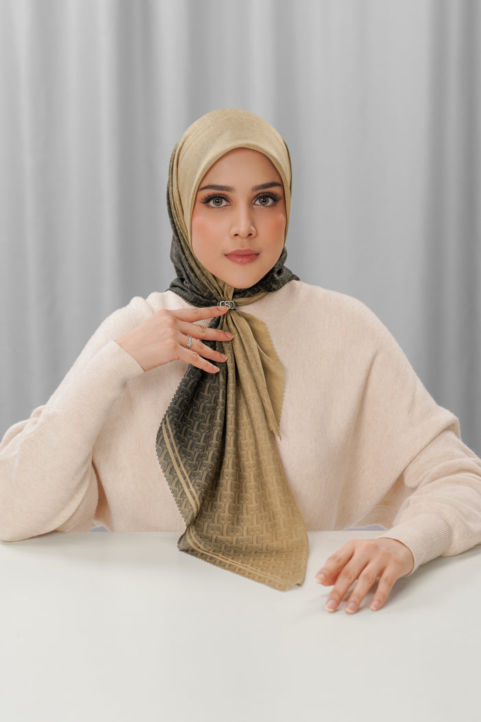 bimu horizon square scarf in stardust by buttonscarves front view