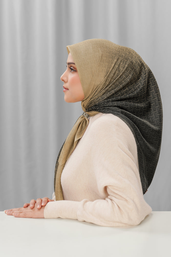 bimu horizon square scarf in stardust by buttonscarves side view