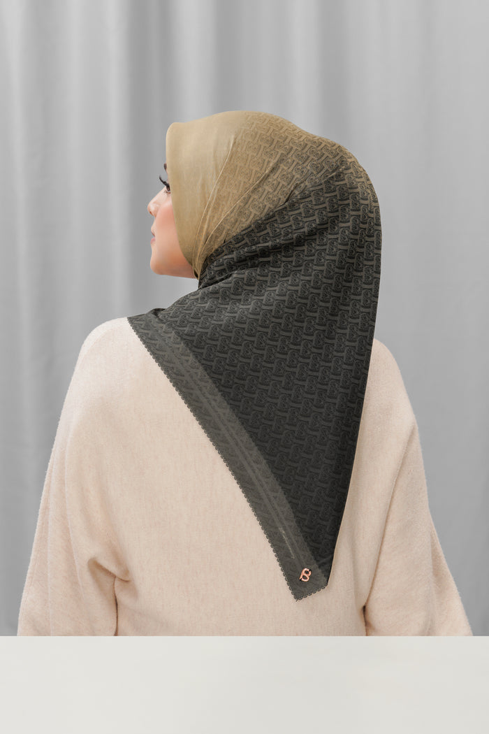 bimu horizon square scarf in stardust by buttonscarves back view