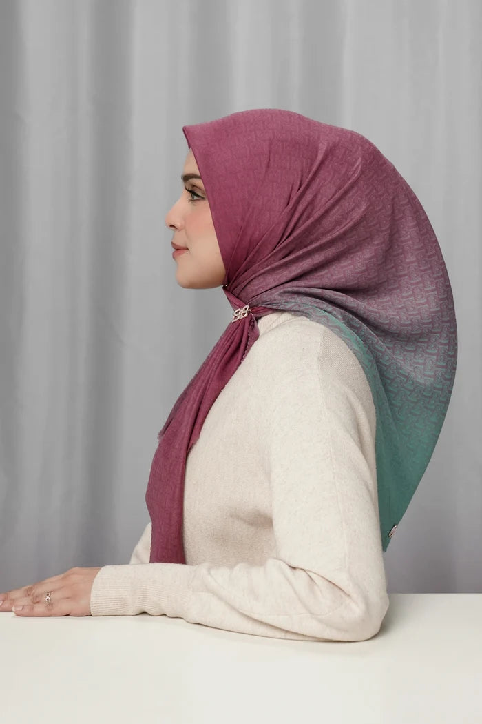bimu horizon square scarf in vela by buttonscarves side view
