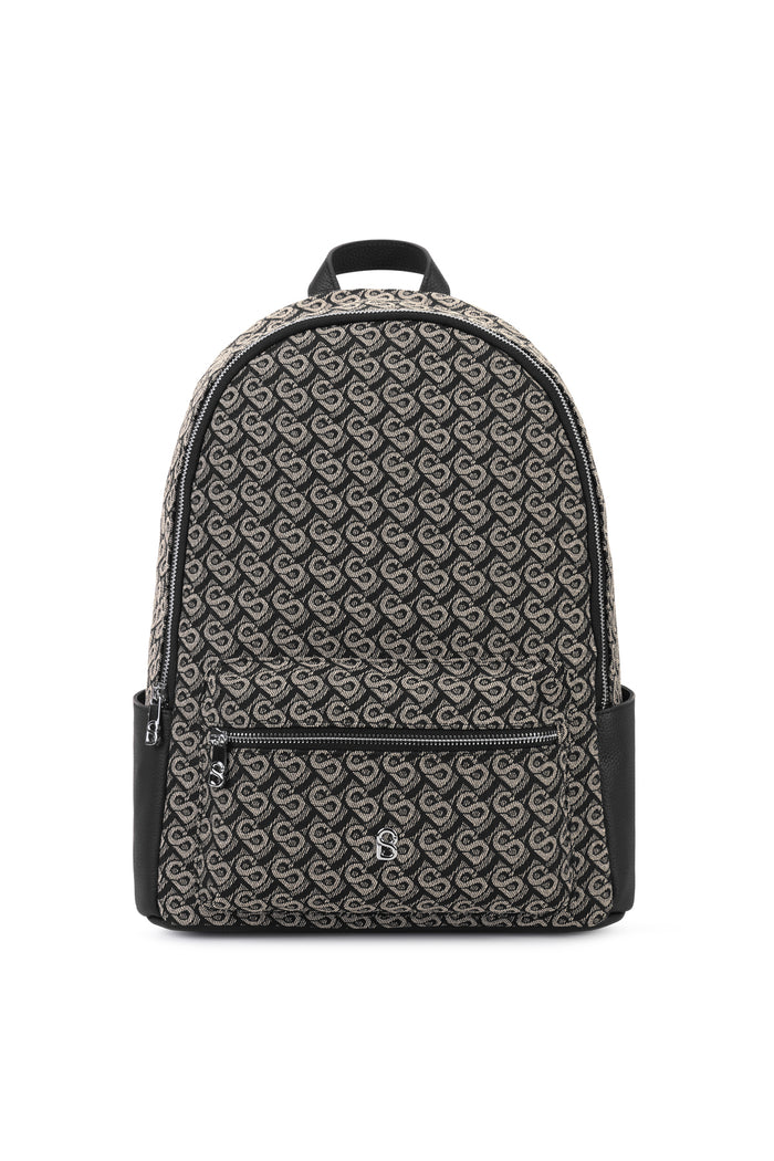 Bimu Jacquard Backpack Large - Black