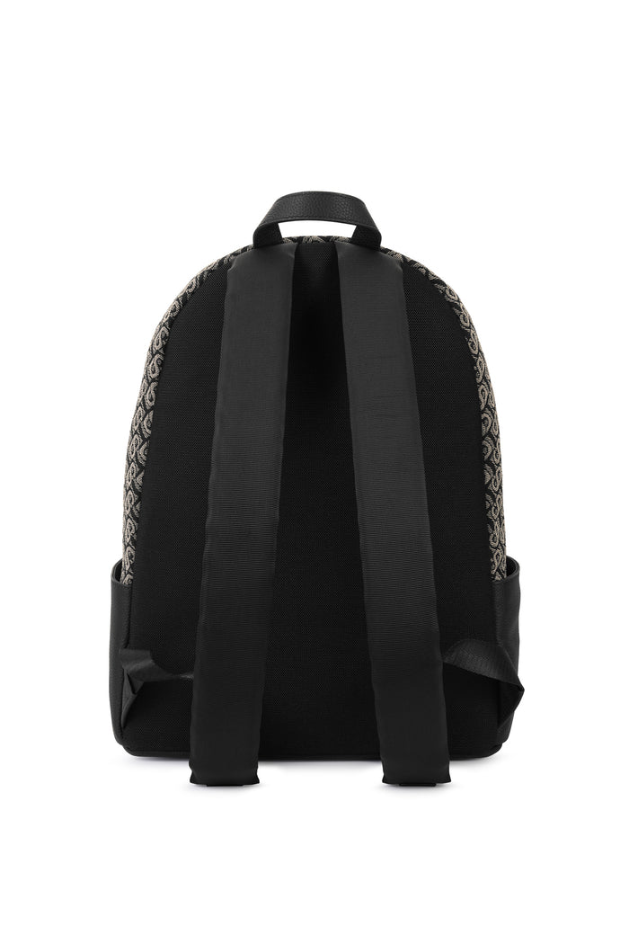 Bimu Jacquard Backpack Large - Black
