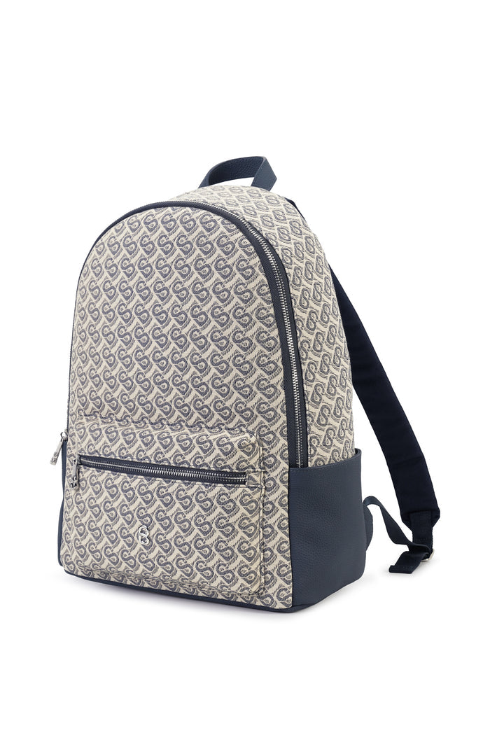 Bimu Jacquard Backpack Large - Navy