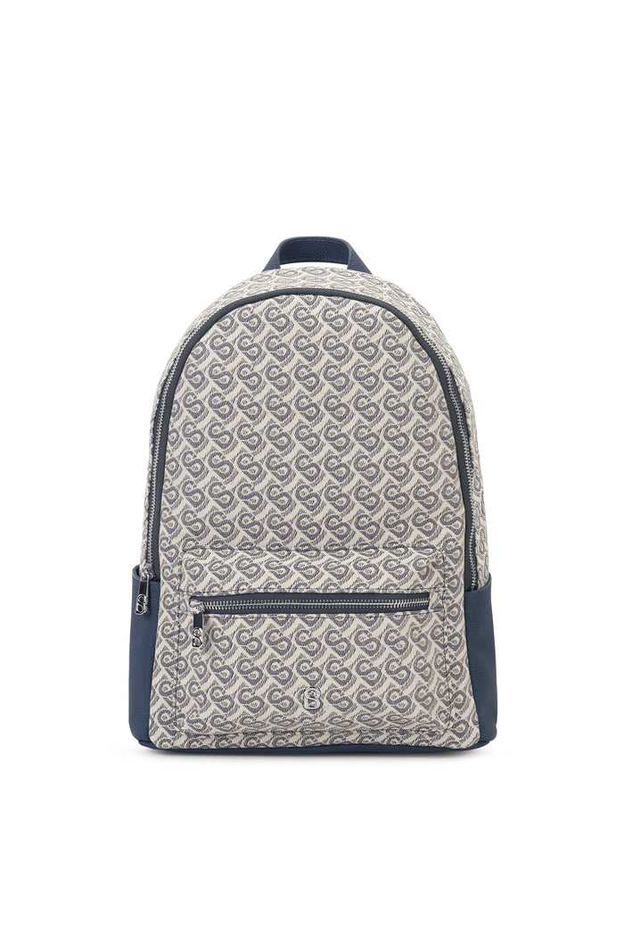 Bimu Jacquard Backpack Small - Navy