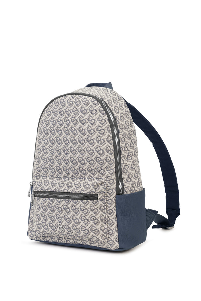Bimu Jacquard Backpack Small - Navy