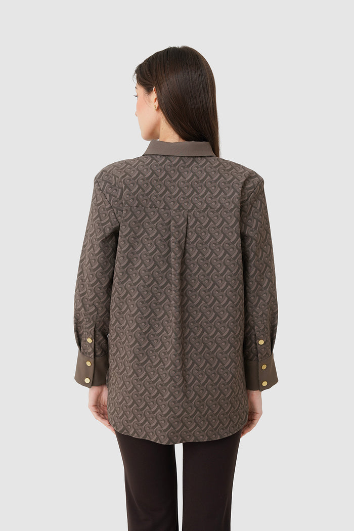 Bimu Monogram Basic Shirt - Chasen