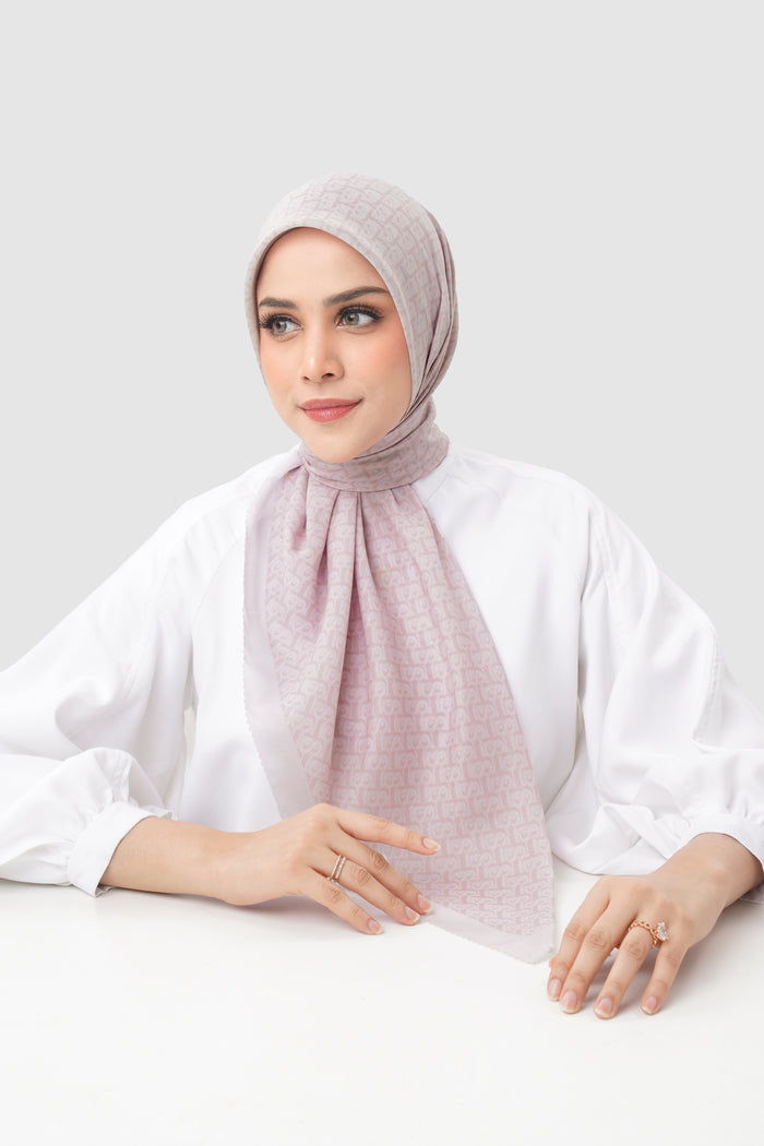 Bimu Twill Square - Pinkish Petals