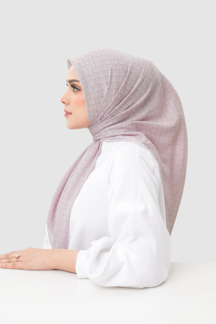 Bimu Twill Square - Pinkish Petals