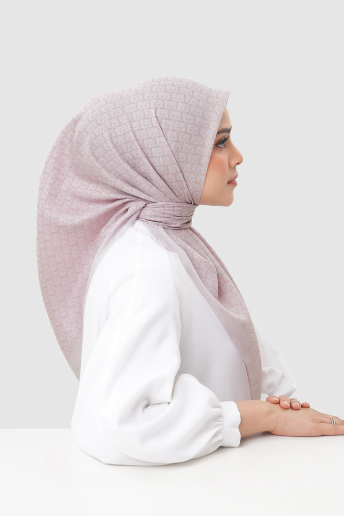 Bimu Twill Square - Pinkish Petals