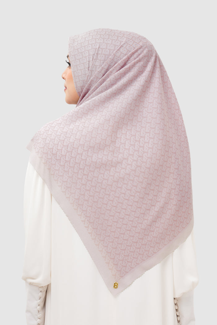 Bimu Twill Square - Pinkish Petals