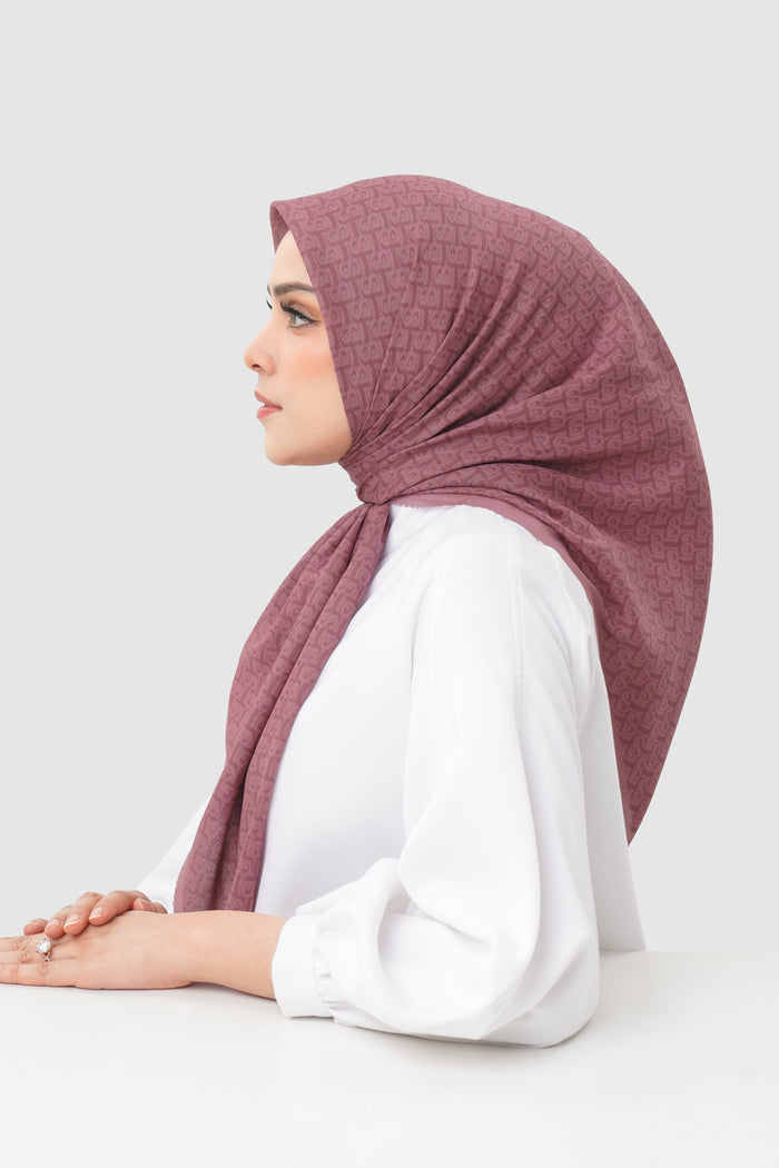 Bimu Twill Square - Roan Rouge