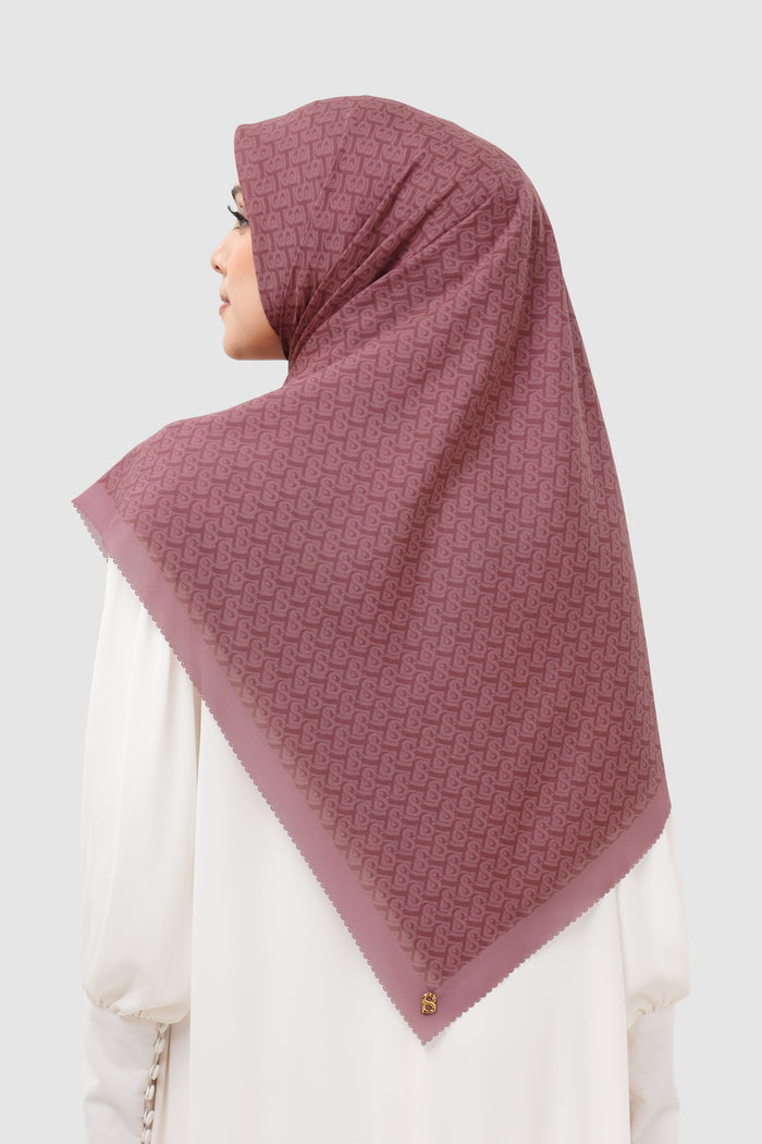 Bimu Twill Square - Roan Rouge