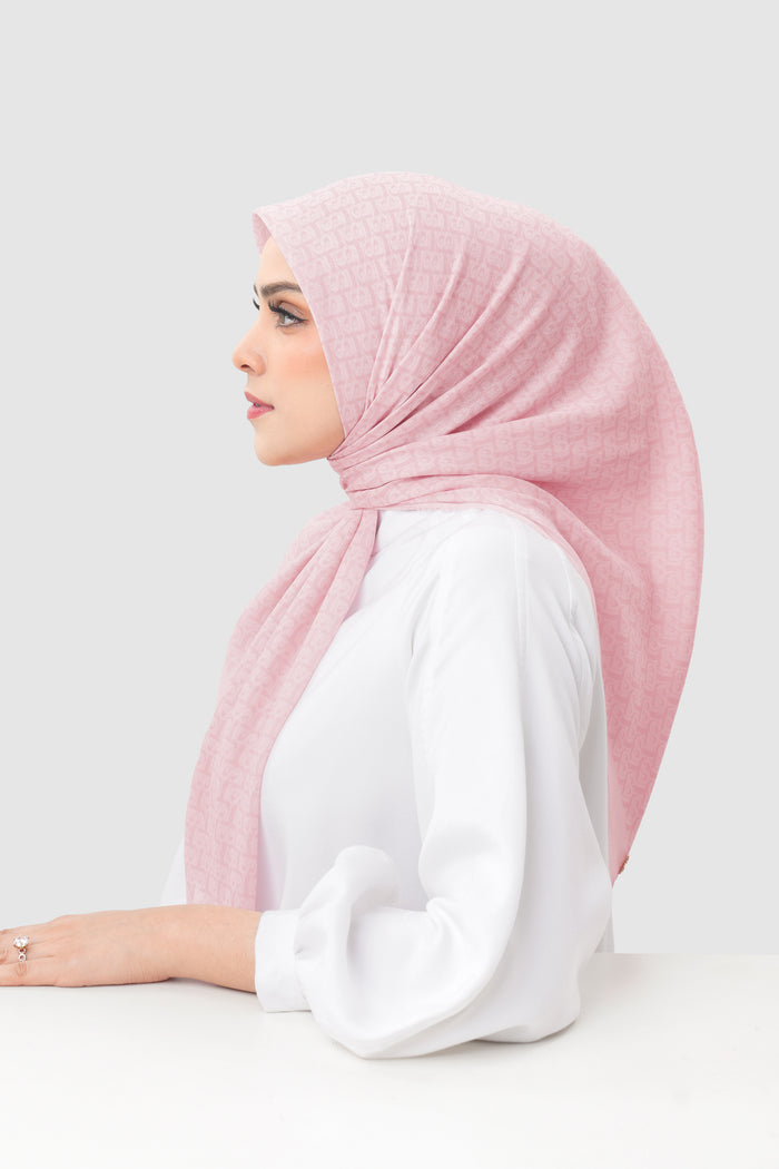 Bimu Twill Square - Rose Quartz