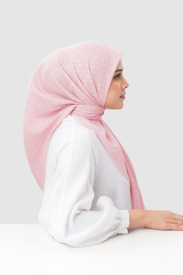 Bimu Twill Square - Rose Quartz