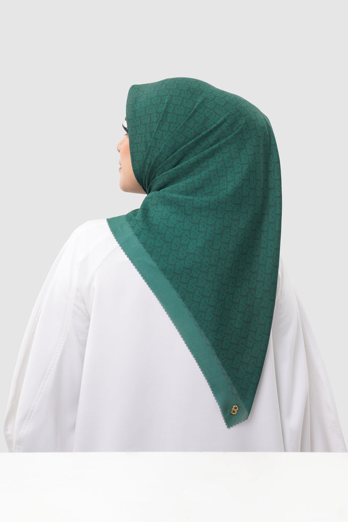 Bimu Twill Square - Verdant Green