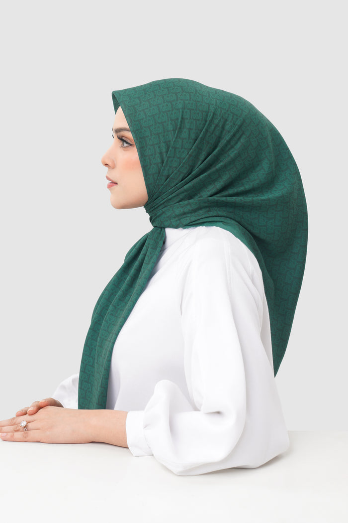 Bimu Twill Square - Verdant Green