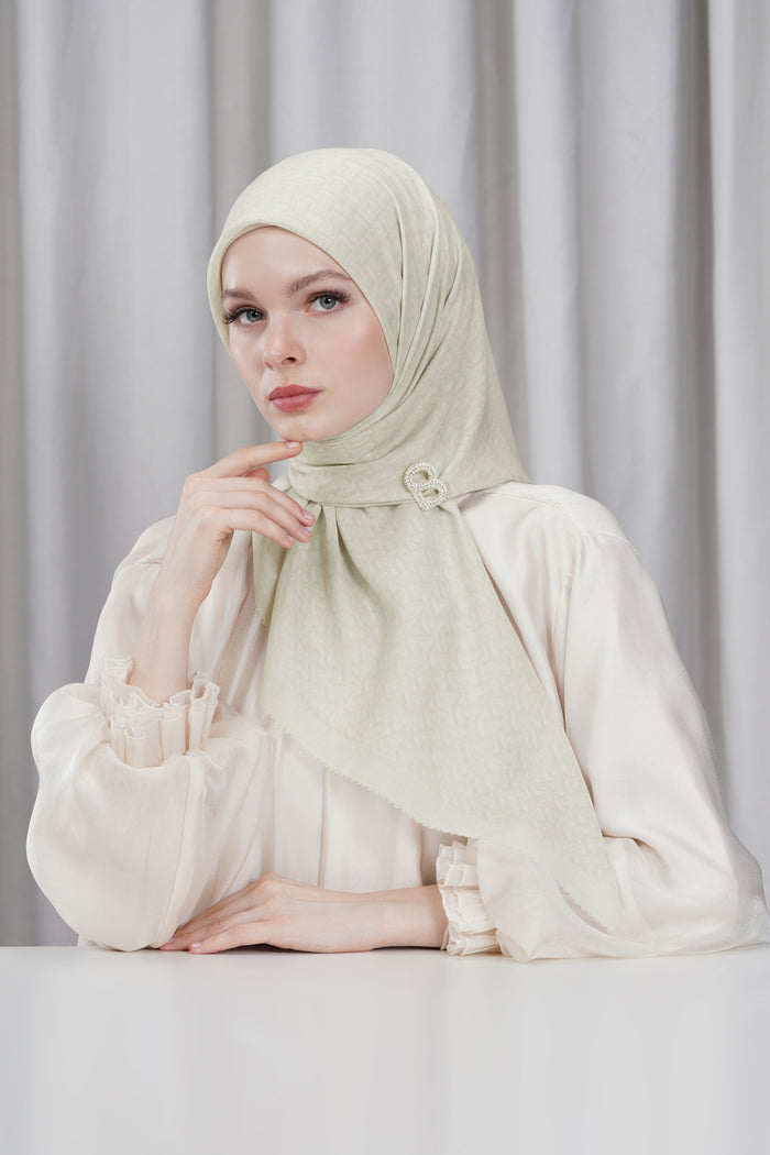 Bimu Voile Square - Ecru
