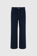 blair denim pants in navy by buttonscarves