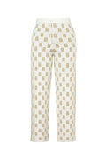 Blair Monogram Pants - White