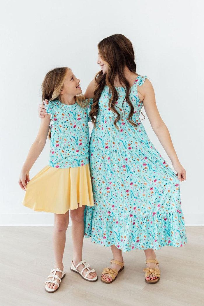 Bluebell Breeze S/S Ruffle Tee-Mila & Rose ®
