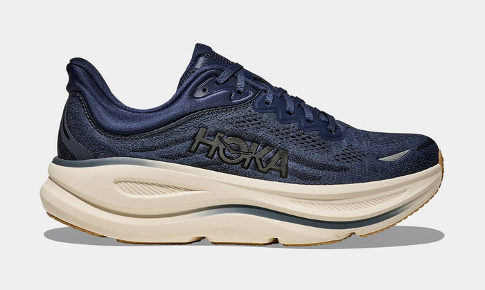 Bondi 9 Mens Running Shoes (Varsity Navy/White)