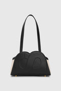 bora shoulder bag in black by buttonscarves