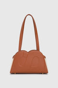 bora shoulder bag in brown by buttonscarves